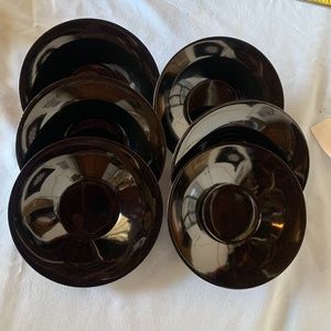 Aizu Lacquer Tea Coaster Caddy - set of 6